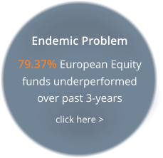 Endemic Problem 79.37% European Equity  funds underperformed  over past 3-years click here >